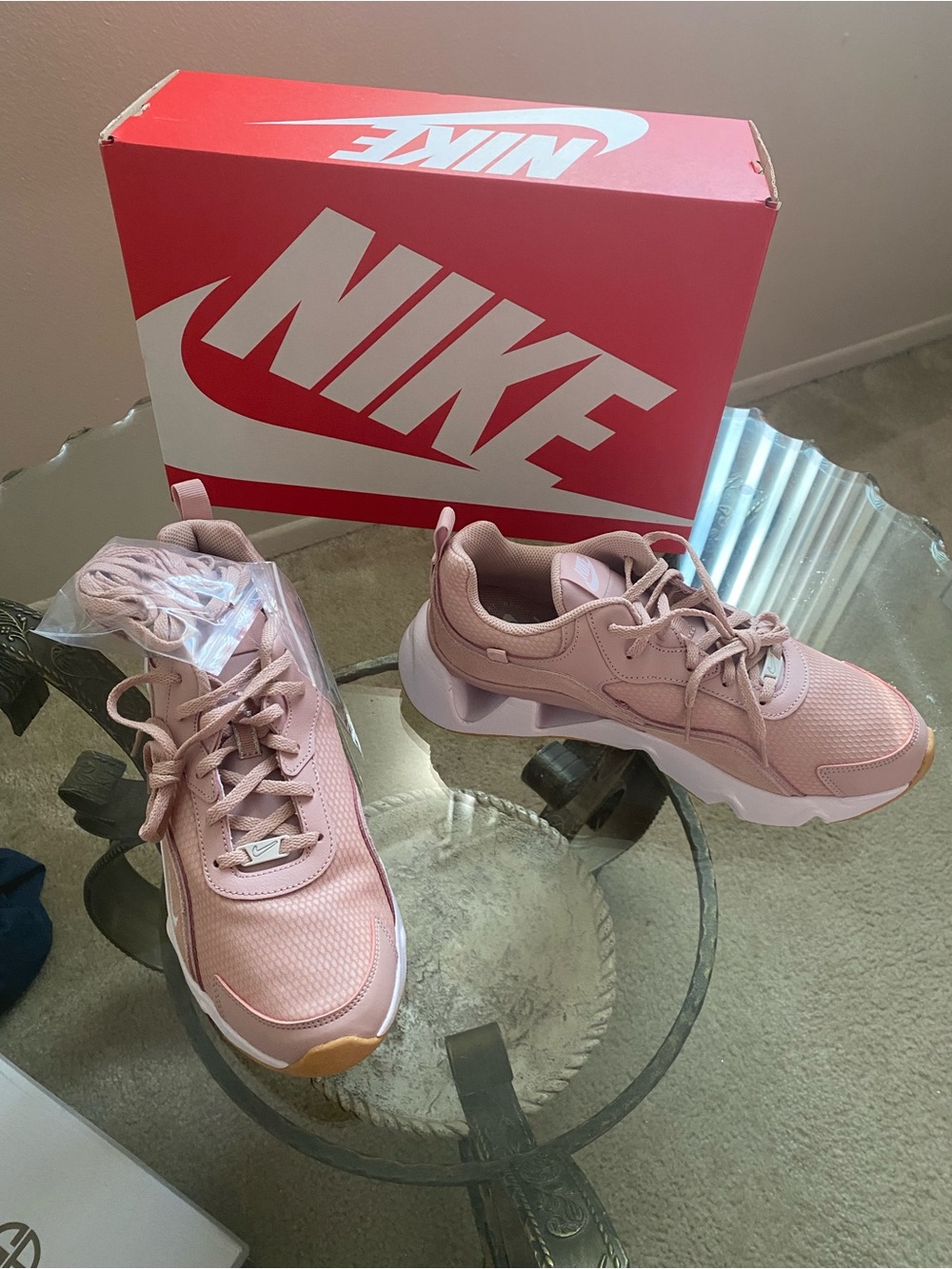 Nike Women’s Blush Pink Platform Sneakers
